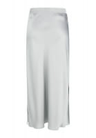 Stretch satin maxi skirt