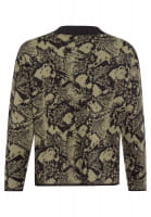 Pullover mit Lurex Snake-Jacquard