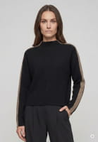 Sweater with contrasting stripes