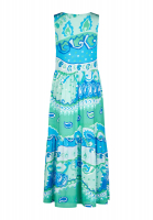 Jersey dress with tropical print