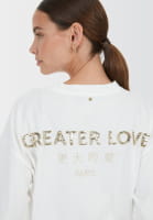 T-Shirt mit Greater Love Schriftzug