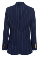 Blazer with pinstripe jersey badge