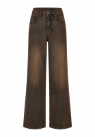 Wide Leg Jeans mit Schmucknieten