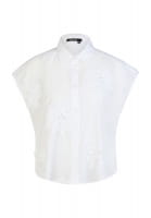 Bestickte Hemdbluse ohne Arm