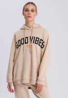 Hoodie with dropped shoulders