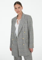 Blazer with checked pattern