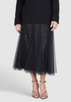 Tulle skirt with sequin lining