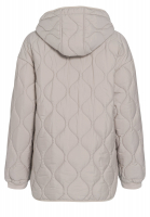 Oversized quilted jacket with hood