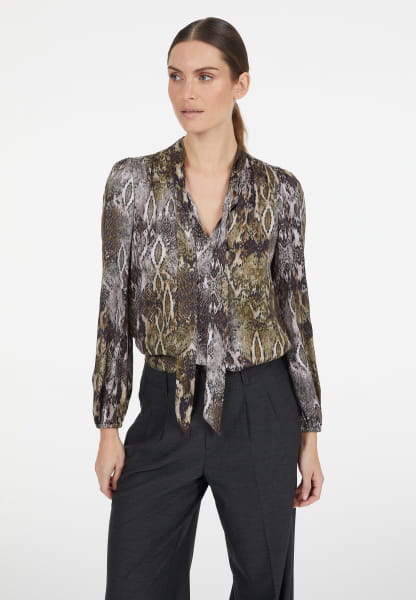 Bluse mit Snake Print