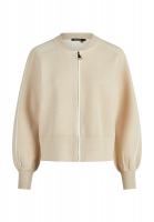 Strick-Bomberjacke mit Streifen