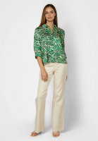 Bluse mit grünem Print