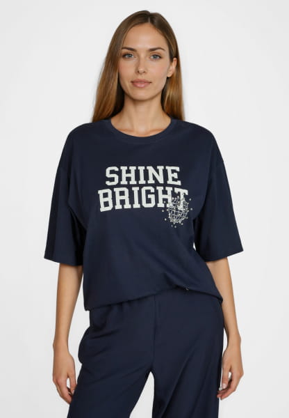 Shirt mit Pigment Print