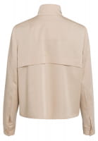 Short jacket with stand-up collar