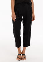 Bundfaltenhose aus Cotton-Satin