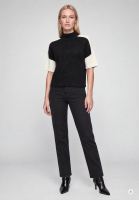 Turtleneck sweater in bouclé yarn