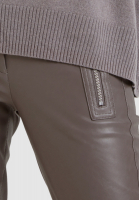 Biker pants made of elastic vegan leather