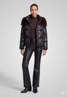 Pufferjacke mit Faux Fur