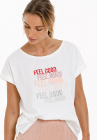 Shirt mit Feel Good Statementprint