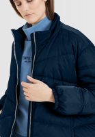Quilted jacket in shiny look