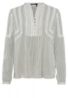 Tunic blouse from stripe batiste