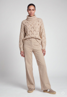 Sweater with chunky mesh pattern