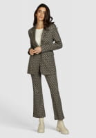 Jacquard blazer in recycled viscose blend