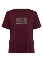 T-Shirt mit Strasslogo