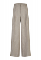 Pants with satin stripes