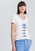 T-shirt with palm tree-print