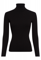 Rollkragen Pullover in Rippen-Optik