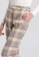 Culotte with chequered pattern