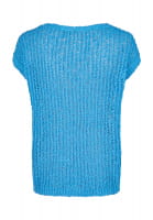 Knitted top made from bouclé yarn