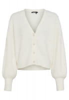 Cardigan with beaded appliqué