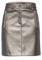 Biker skirt made from vegan faux leather