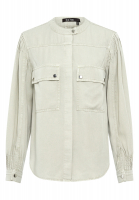 Hemdjacke mit Falten