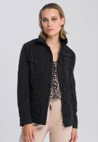 Jeansjacke in Strukturoptik
