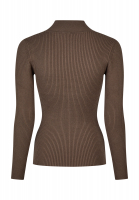 Turtleneck sweater in sparkling rib knit