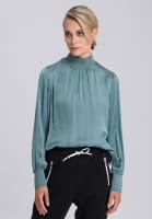 Slip-on blouse with elegant glossy effect