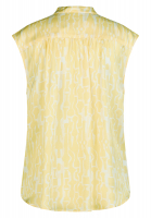 Blouse top with yellow print