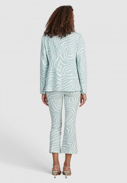 Jerseyblazer mit Zebraprint