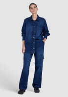 Cargohose aus leichtem Blue Denim