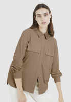 Shirt blouse from vegan suede leather