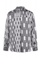 Blouse with art deco print