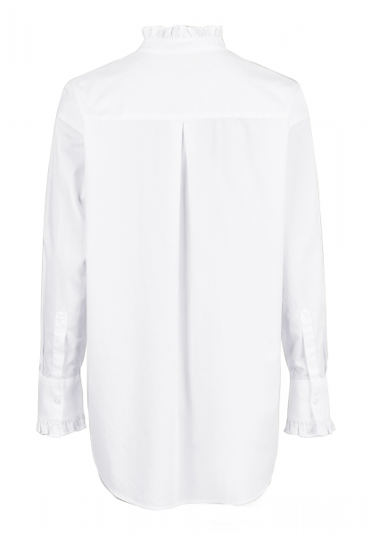 Oversized shirt from cotton satin