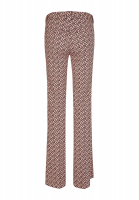 Flared pants with graphic print