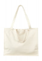 Shopper beach bag made from elastic canvas