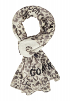 Modal scarf with leopard print