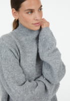 Sweater with beaded appliqué