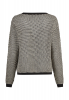 Sweater with a lurex mesh look