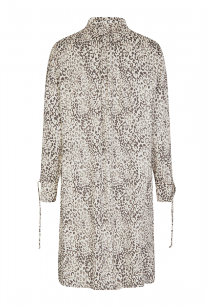 Dress with minimal leopard print